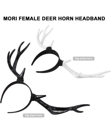 FRCOLOR Christmas Antler Headband Deer Horn Hair Hoop Christmas Holiday Cosplay New Years Decor(White) - Buy Online on GoSupps.com
