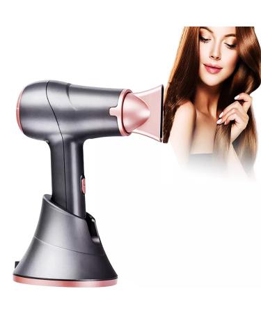 Portable Cordless Hair Dryer 5000mAh Rechargeable Battery Hair Dryers Outdoor Blow Dryer for Travel Camping Beach Blackout