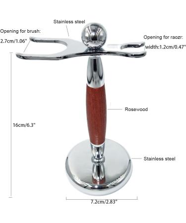 Buy Kjyr Portable Men's Razor Brushes Set - Fashionable Steel Shaving Tools Pro Barber Shop Kit - Robust 9.5x16cm Silver - International Shipping Available - Buy Online on GoSupps.com