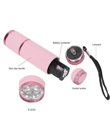 Shop Pink Flashlight Nail Lamp - LED Nail Dryer & Art Tool for Home Salon - Buy Online on GoSupps.com