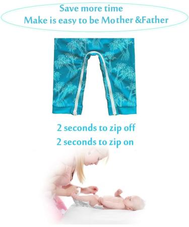 weVSwe Baby Boy Swimsuit UPF 50+ Sun Protection Rash Guard Swimwear | Green Leaves | 0-3 Years - Buy Online on GoSupps.com