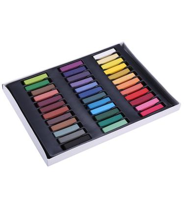 Hair Coloring Chalk Dye Tools - 36 Non-toxic Temporary Pastel Colors Kit for Instant Color Wash Out - Buy Online on GoSupps.com