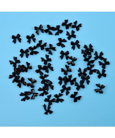 100 Pieces 3D Nail Bowknot Mini Butterfly Bow Ties Nail Charms Flatback Nail Art Resin Decoration for Nail Manicure Accessories Women Girls (White) - Buy Online on GoSupps.com