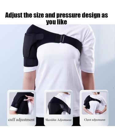 Shoulder Brace Strap Shoulder Compression Wrap Shoulder Brace with Portable Bag Adjustable Tightness and 360 All-Round Fixation Breathable and Lightweight for Shoulder Pain Relief Dislocation - Buy Online on GoSupps.com