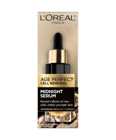 L'Oreal Paris Age Perfect Cell Renewal Midnight Anti-Aging Serum - Smooth Wrinkles, Firm & Revitalize - Buy Online on GoSupps.com