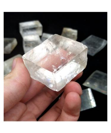 Natural Crystal Rough Optical Calcite Raw Iceland Spar Natural Stones and Minerals stones-1pc Decoration