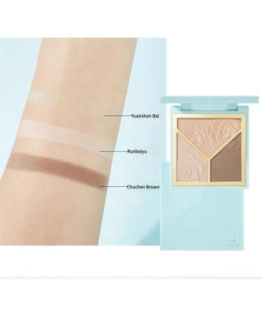  Meidimeijia 3D Highlighter & Contour Palette - Shimmer & Matte Powder for Face Sculpture Nose Contour Redness & Bronze - All-in-One Makeup Palette (01# Chocolate Milk) - Buy Online on GoSupps.com