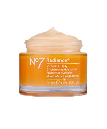 No7 Radiance+ Vitamin C Daily Brightening Moisturizer - Hydrating Lightweight Face Moisturizer -1.69 fl oz - Buy Online on GoSupps.com