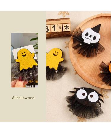 Hairpin Pumpkin Skull Ponytail Hair Clip Headwear Cosplay Halloween Christmas Party B - Buy Online on GoSupps.com