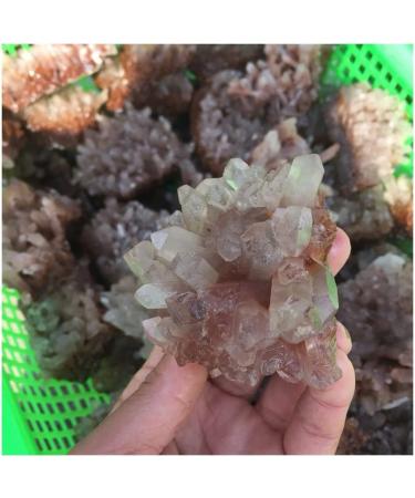 Decorative Crystal Natural Rough red Quartz Crystal Gemstone Cluster Reiki Crystal Stone Specimen Home Decor Crystal - Buy Online on GoSupps.com