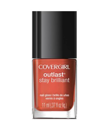 Covergirl Outlast Stay Brilliant Nail Gloss Coral Crave 0.37 Fluid Ounce