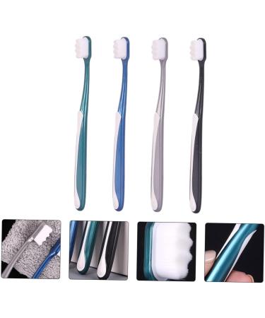 Frcolor Soft Toothbrush Set for Adults - 4 Portable & Flexible Toothbrushes for Home Use - Effective Tooth Cleaning - Buy Online on GoSupps.com