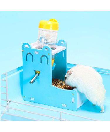 125ML Hamster Automatic Water Bottle & Food Feeder Bowl Set for Small Animals - Ideal for Rat, Gerbil, Mouse, Chinchilla, Squirrel, Guinea Pig Cage Toy - Buy Online on GoSupps.com