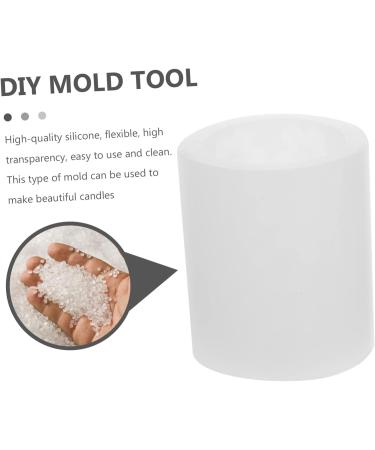 Tofficu 1pc Candle Mold Silicone Molds Mould Cylinder Mold Chocolate Mold Reusable Mold Decorate Plum Bossom White 10.5X8cm - Buy Online on GoSupps.com