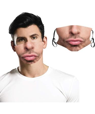 Amyglin Funny 3D Motif Mouth Protection Bandanas - Washable & Reusable Dustproof Neck Gaiter | International Shipping - Buy Online on GoSupps.com