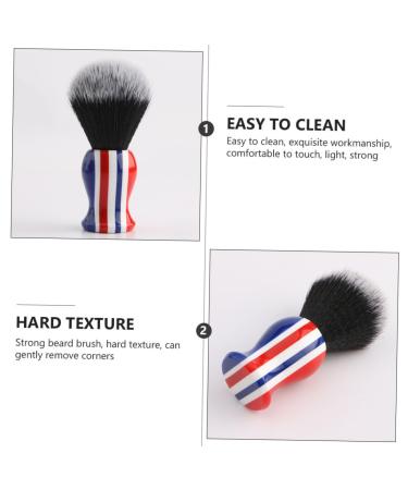 Soft Fur Shaving Brush & Mustache Grooming Tool - Durable Beard Brush for Men with Handle | Perfect Facial Cleaning Brush - Buy Online on GoSupps.com
