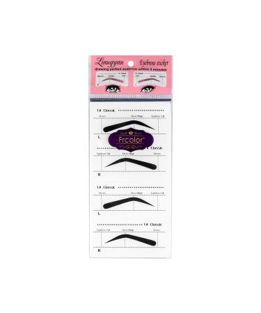 Frcolor 10pcs Eyebrow Stencils - Adhesive Brow Shaping Stickers for DIY Grooming | Makeup Beauty Tools - Buy Online on GoSupps.com