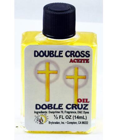 6 PIECES BRYBRADAN DOUBLE CROSS SPIRITUAL OIL DOBLE CRUZ ACEITE ESPIRITUAL -1/2 FL OZ 14.7ML DOUBLE CROSS 6
