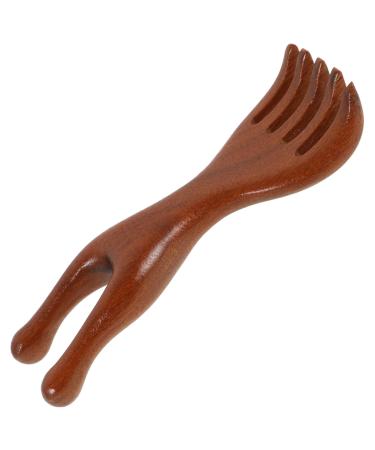 Foytoki comb hair comb for curly hair wearable wooden ridge head massager comb for wood wide tooth ridge scalp ridge no static comb stable wooden ridge root ridge