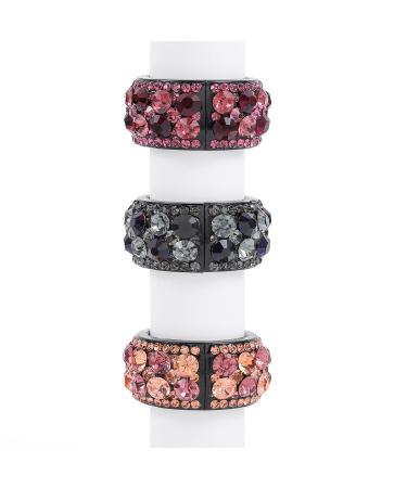 Bohend Rhinestone Hair Clip Set - 3 Pcs Ponytail Cuff Hair Jewelry for Women and Girls - Buy Online on GoSupps.com