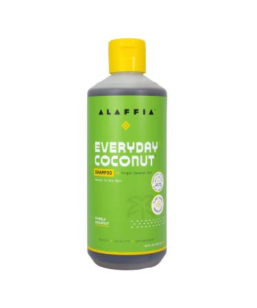 Alaffia Hair Care  Everyday Coconut Shampoo  Gentle & Hydrating Daily Cleansing  Wavy & Curly Hair Products  Vitamin E  Virgin Coconut Oil  Ginger Extract  Purely Coconut  16 Fl Oz 16 Fl Oz (Pack of 1)