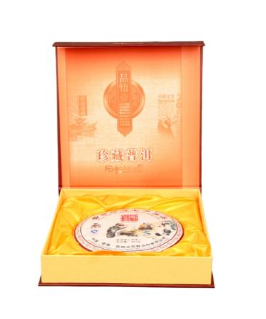 HQZM Yunnan Menghai Puerh Tea Mature Tea Gift Box 357g Natural And Fragrant With Tea Aroma