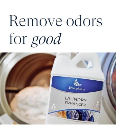 EnviroKlenz Laundry Enhancer | Odor Eliminator Liquid for 30 Loads | Non-Toxic Fragrance-Free Removes Sweat Chemicals & Pet Odors - Buy Online on GoSupps.com