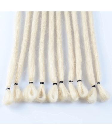 Plenday 22 Inch 20 Strands Dreadlock Crochet Braids in 613# - Handmade Synthetic Hair Extensions for Women and Men | Reggae Hip-hop Goddess Locs - Buy Online on GoSupps.com