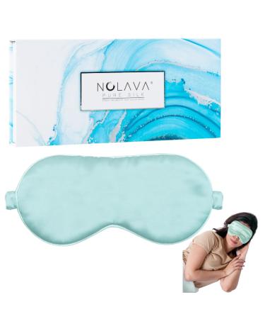100% 22Momme Mulberry Silk Sleep Mask Filled with Premium Mulberry Silk Silk Eye mask for Sleeping Women Sleep mask for Side Sleepers Perfect fit Adjustable Light Blocking Silk Sleep mask Gift Silver Fern