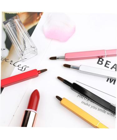 Retractable Brush for Lipstick Cosmetics Lip Brush Makeup Brush Tool Lip Brush Applicator Lipstick Brush Lipstick Applicator Metal Rod Portable Travel Pink - Buy Online on GoSupps.com