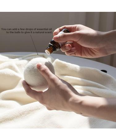 ECOAND Wool Dryer Balls 6 Pack - Reusable & Organic for Baby Clothes - Anti-Wrinkle, Anti-Static Softener - Energy-Saving Laundry Solution - Buy Online on GoSupps.com