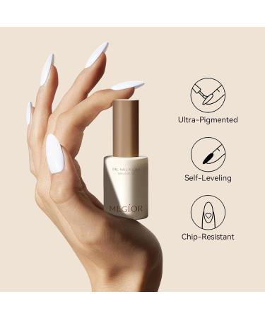 MEGIOR Jelly Nude Gel Nail Polish 15ML Nude Pink Gel Polish 1PC Nail Polish Gel Soak Off UV Gel Polish Translucent Color Neutral Gel Polish for Nail Art Manicure DIY at Home - Buy Online on GoSupps.com