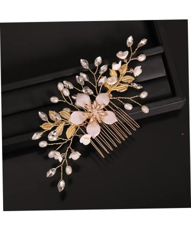 MAGICLULU Pearl Hair Comb Bridal Headpieces for Wedding Decorative Hair Combs Wedding Party Hair Pins Wedding Headpiece White Hairdressing Gown Metal European and American Hair up Bride - Buy Online on GoSupps.com