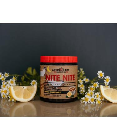 Arms Race Nutrition NITE NITE Recovery and Sleep Support 7.4 oz (20 Servings) (Lemon Chamomile) - Buy Online on GoSupps.com