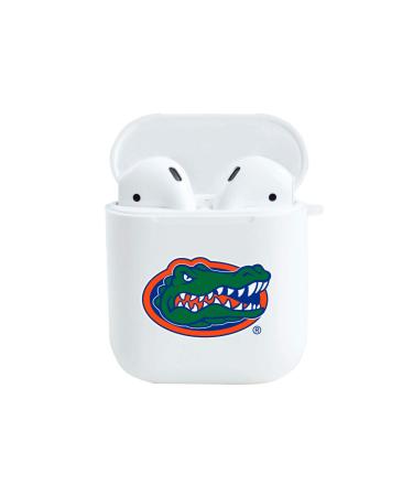 OTM Essentials Officially Licensed University of Florida Gators Earbuds Case - White - Compatible with AirPods