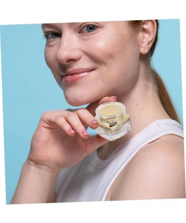 Mikinona 1pc Cream Empty Cosmetic Jars Sample Holder Face Cream Pot Jars Face Cream Containers Cream Empty Jars Reusable Bottle Creami Lotion Practical Cream Bottle Acrylic 4.6x4cm Golden - Buy Online on GoSupps.com