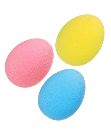 Sewoart 3 pieces handle ball fitness scooter muscle scooter hand massage device massage ball egg -shaped ball massage roller ball yogaball fitness ball hand massage roller
