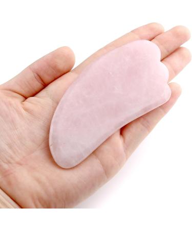 JOVIVI Gua Sha Scraping Massage Tool Set - Rose Quartz & Aventurine Wing-Shaped Guasha Board for Spa & Wellness - Buy Online on GoSupps.com