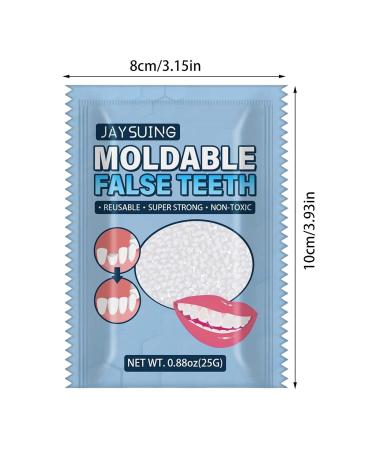 Tooth Repair Granules - Provisional Tooth Repair Set for Temporary Fixation of Missing & Broken Teeth - Buy Online on GoSupps.com