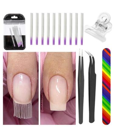 Fiberglass Set Fibernails for Nail Extension Nail Acrylic Tips Salon Manicure Tool Set