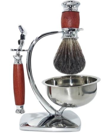 Buy HRTC Men's Razor Set - Fashionable Safety Razor Brush & Soap Cup Holder (15x20cm) - International Shipping - Buy Online on GoSupps.com