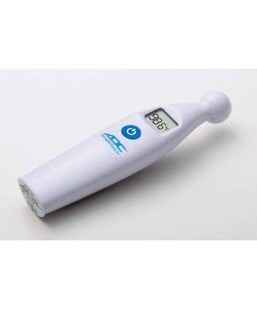 ADC Temple Touch Digital Fever Thermometer, Non Invasive and Quick Read, Suitable for Babies, Newborns, Kids, and Adults, Adtemp 427, White 427 Temple Touch Thermometer