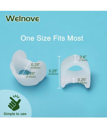 Welnove Gel Pinky Toe Separators - Pack of 12 | Prevent Rubbing & Relieve Pressure - Buy Online on GoSupps.com