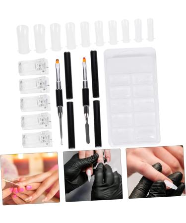 DOITOOL 8 Sets Nail Extension Set Finger Extension Brush Nail Kit DIY Accessories Manicure Clip Accessory Manicure Clamp Nail Decoration Tool Manicure Art Kit Crystal Plastic Nail Clipper - Buy Online on GoSupps.com