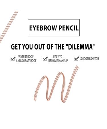 ObiPosay Black Waterproof Microblading Eyebrow Pencil - Smooth & Natural Cruelty-Free Formula (Black 5) - Buy Online on GoSupps.com