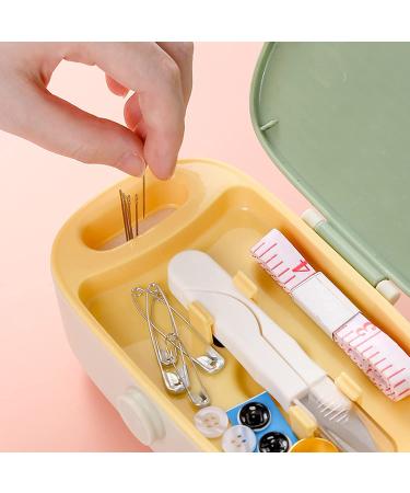Missraza Portable Sewing Kit for Adults - Plastic Box with Needles, Threads & Accessories - Buy Online on GoSupps.com