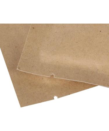 100 PCS Metallic Mylar Foil Open Top Sealable Bags (6x9cm) - 100x Kraft | QQ Studio - Buy Online on GoSupps.com