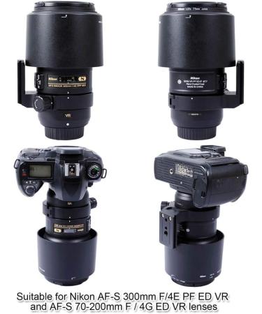 iShoot 68mm Lens Collar Tripod Mount Ring for Nikon AF-S 300mm F/4E PF ED VR & AF-S 70-200mm F/4G ED VR Lens with ARCA-Swiss Quick Release Plate - Buy Online on GoSupps.com