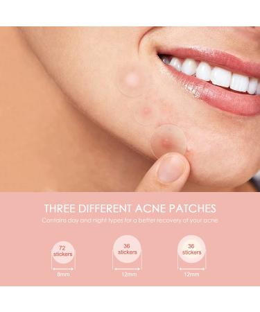 AVJONE Day and Night Hydrocolloid Acne Pimple Patch - 108+36 Vegan-Friendly Spot Stickers for Face and Skin - Buy Online on GoSupps.com
