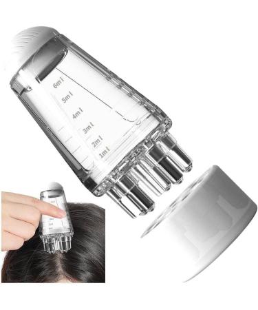Scalp Applicator Liquid Cam - Portable Hair Oil Massager Comb with Roller Ball | Mini Hair Care Tools in White - Buy Online on GoSupps.com